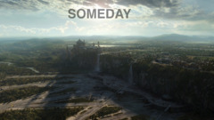 star wars City sky castle Naboo render cgi digital art spaceport