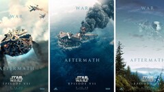 star wars collage artwork Millennium Falcon Star Destroyer