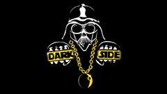 star wars Darth Vader bling artwork humor black background