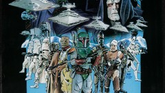 Star wars Darth Vader boba fett movie posters The Empire 