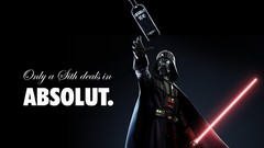 Star wars Darth Vader vodka absolut liquor sith
