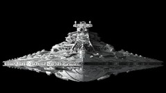 Star wars digital art Star Destroyer 3D modeling