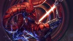 Star wars fan art lightsabers sith Darth Talon