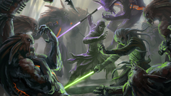 Star wars fight lightsabers