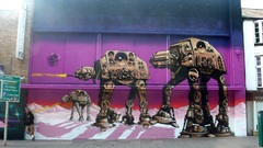 Star wars graffiti AT-AT