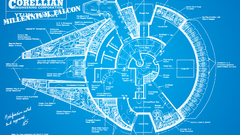 Star wars Millennium Falcon blueprints