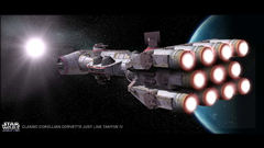 Star wars planets outer space Corellian Ship