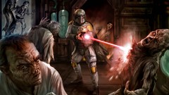 Star wars science fiction boba fett artwork