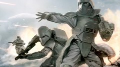Star wars science fiction stormtroopers artwork Hoth