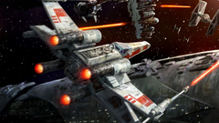 Star wars spaceships battles
