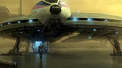 Star wars spaceships bounty hunter cityscapes artwork 