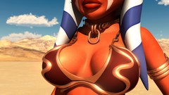 Star wars Star Wars: The Clone Wars white hair faces 3d tattoos 