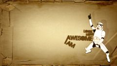 star wars stormtrooper artwork Typography Simple Background