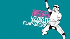 star wars stormtrooper humor Minimalism science fiction blue