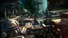 starcraft artwork Terrans space station video games PC gaming