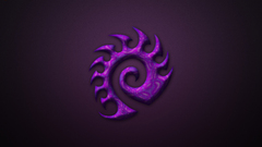 starcraft ii artwork Simple Background purple background
