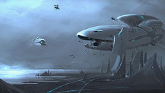 Starcraft Protoss Interceptor carriers