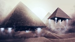 Stargate pyramids flying