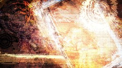 Stars abstract circles artwork