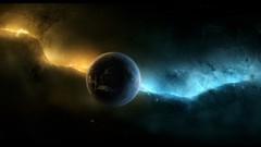 Stars abstract Earth planets nebulae outer space