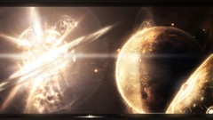 Stars abstract explosions planets outer space