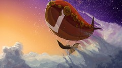 Stars Anime Characters cartoons skies