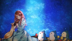 Stars apples Anime Penguins anime girls mawaru penguindrum 