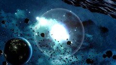 Stars Asteroids Earth bang outer space