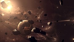 Stars Asteroids planets outer space