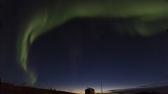 Stars aurora borealis