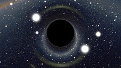 Stars Black hole eclipse digital art