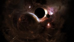 Stars Black hole planets cataclysm outer space