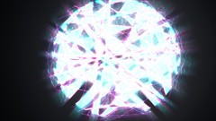 Stars black multicolor outer space digital art simplistic