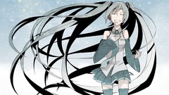 Stars blue anime girls hatsune miku vocaloid twintails detached 