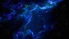 Stars blue gas nebulae outer space
