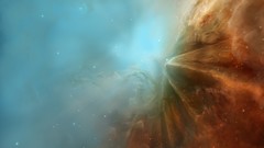 Stars blue red infinity outer space artwork digital art 