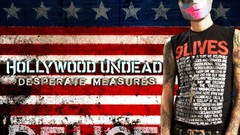 Stars blue red Redneck rocks USA masks hollywood undead