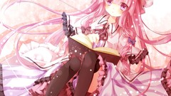 Stars Books dress hats Ribbons bows stockings blush pink hair 