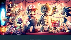 Stars Christmas Portal Mario Sonic Super Mario Converse 