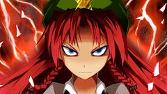 Stars close-up hats faces bows long hair anime girls blue eyes 