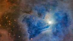 Stars clouds nebulae outer space