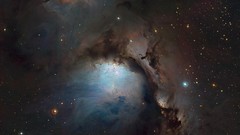 Stars clouds nebulae outer space