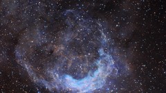 Stars clouds nebulae outer space