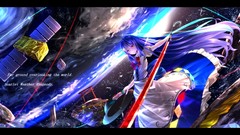 Stars clouds text weapons Satellite dress hats Swords planets 