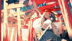 Stars clouds transparent goddess Ribbons reflections wreath 