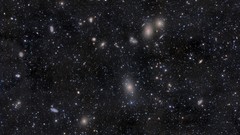 Stars cluster galaxies outer space