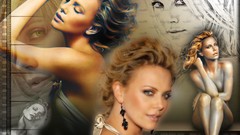 Stars collage woman Actress blondes charlize theron