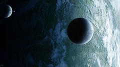 Stars dark Earth planets outer space