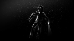 Stars dark Robots outer space floating grayscale Matei 