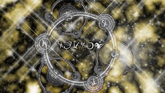 Stars design circles golden